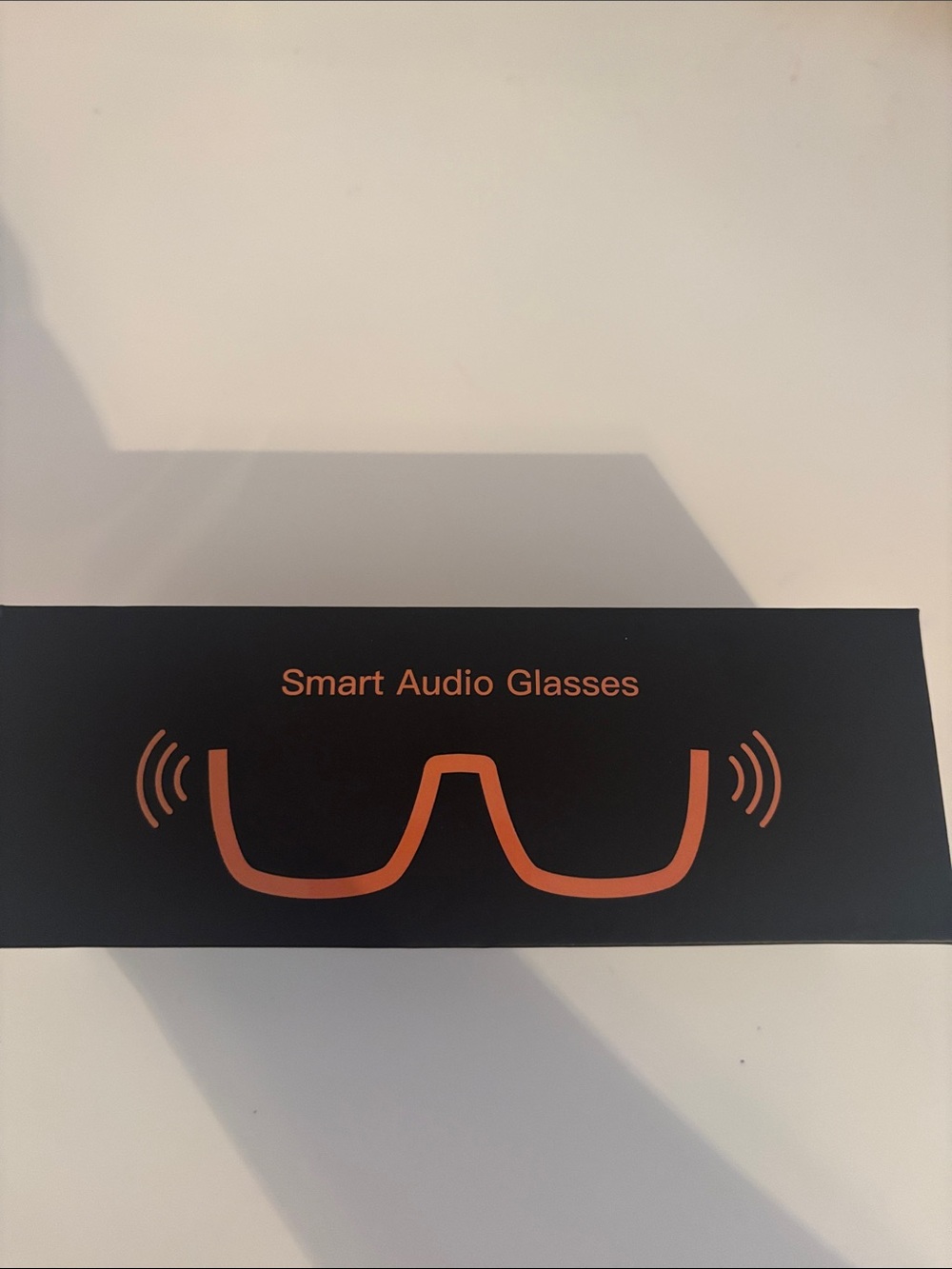 Smart Audio Glasses - Black with Orange Accents